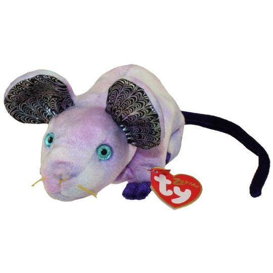 THE RAT Chinese Zodiac Ty Beanie Baby Retired Beanbag Plush - New with Tags Vintage 1990s