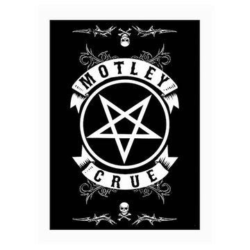 MOTLEY CRUE Ribbons Magnet for Refrigerators and Lockers - Rock Band Craft Supply