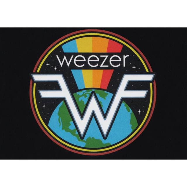 WEEZER Rainbow Earth Logo Magnet for Refrigerators and Lockers - Rock Band