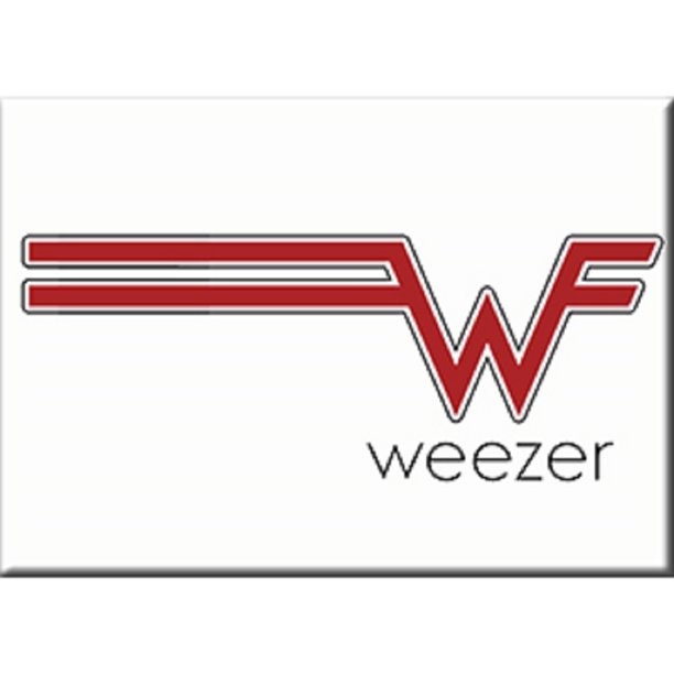 WEEZER Red Logo Magnet for Refrigerators and Lockers - Rock Band Craft Supply
