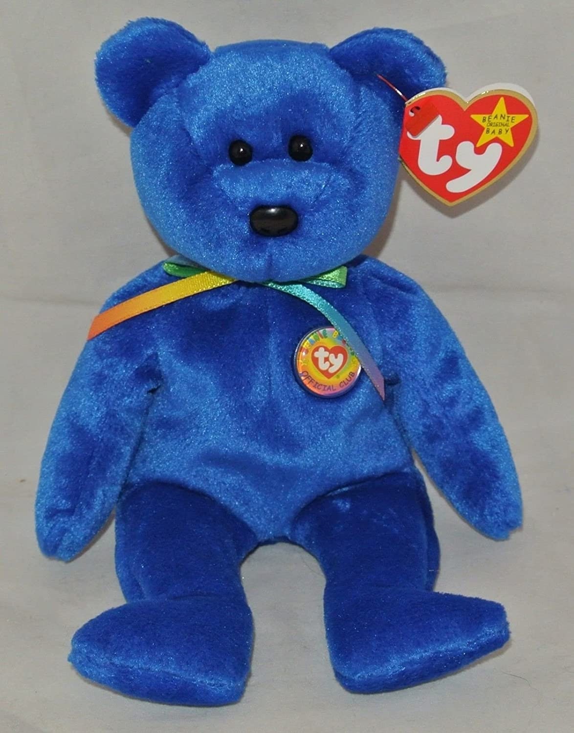 1998 CLUBBY The Bear Ty Beanie Baby Retired Beanbag Plush - New with Tags