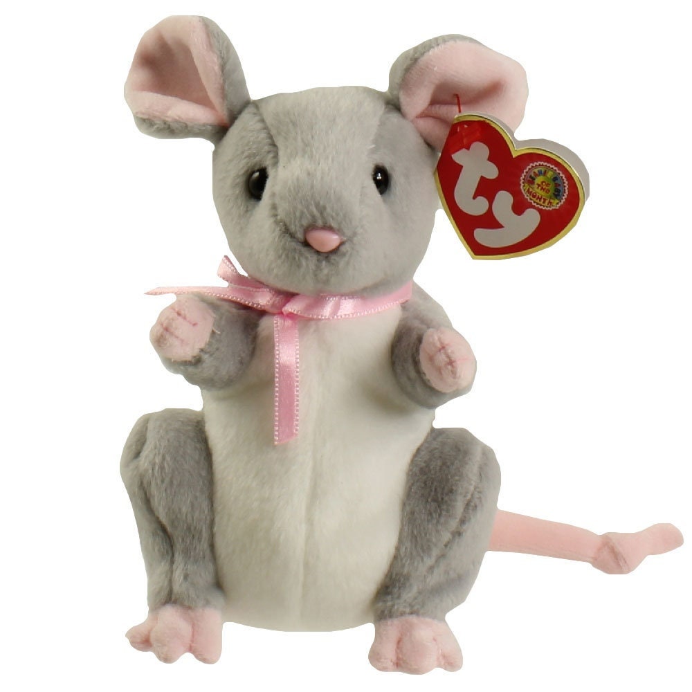 BREADCRUMBS the Mouse Ty Beanie Baby Beanbag Plush - New with Tags Vintage Retired