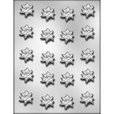 Poinsettia Chocolate Candy Mold -- Soap Craft Supply-