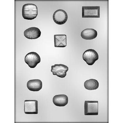 Assorted Shape Mint Chocolate Candy Mold -- Soap Craft Supply-