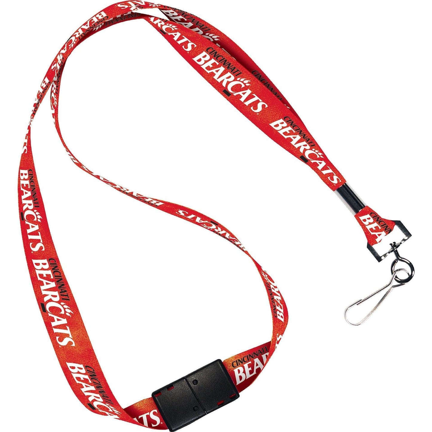 Officially Licensed CINCINNATI BEARCATS Lanyard with Breakaway Clasp - University of Cincinnati Keychain Key Holder Craft Supply