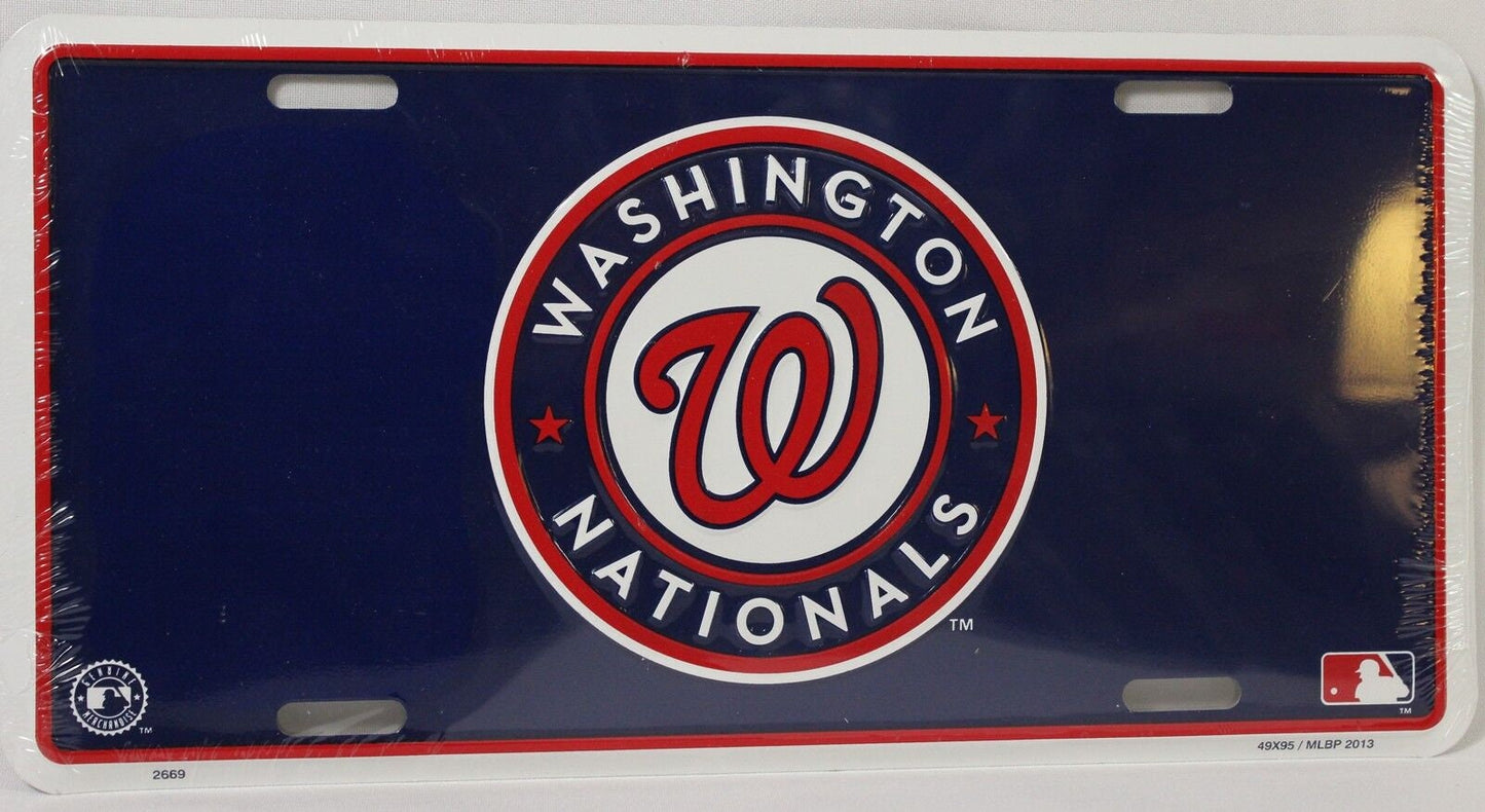 WASHINGTON NATIONALS Metal License Plate Sign Novelty Vanity Craft Supply