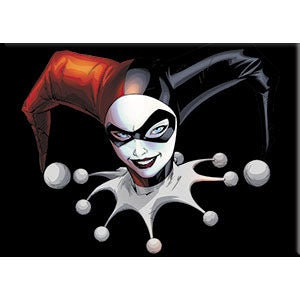 HARLEY QUINN Headshot Magnet - 2.5x3.5 Inch - Magnet for Refrigerators and Lockers - Batman DC Comics Animated