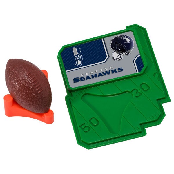 SEATTLE SEAHAWKS Cake Topper NFL Football Tee Field - Seattle Seahawks Football Cake Decoration Topper Decoset Birthday Craft Supply