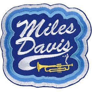 MILES DAVIS Jazz Blues Trumpet Patch - 3.25x3 Inch - Embroidered Music Composer Patch Applique Craft Supply
