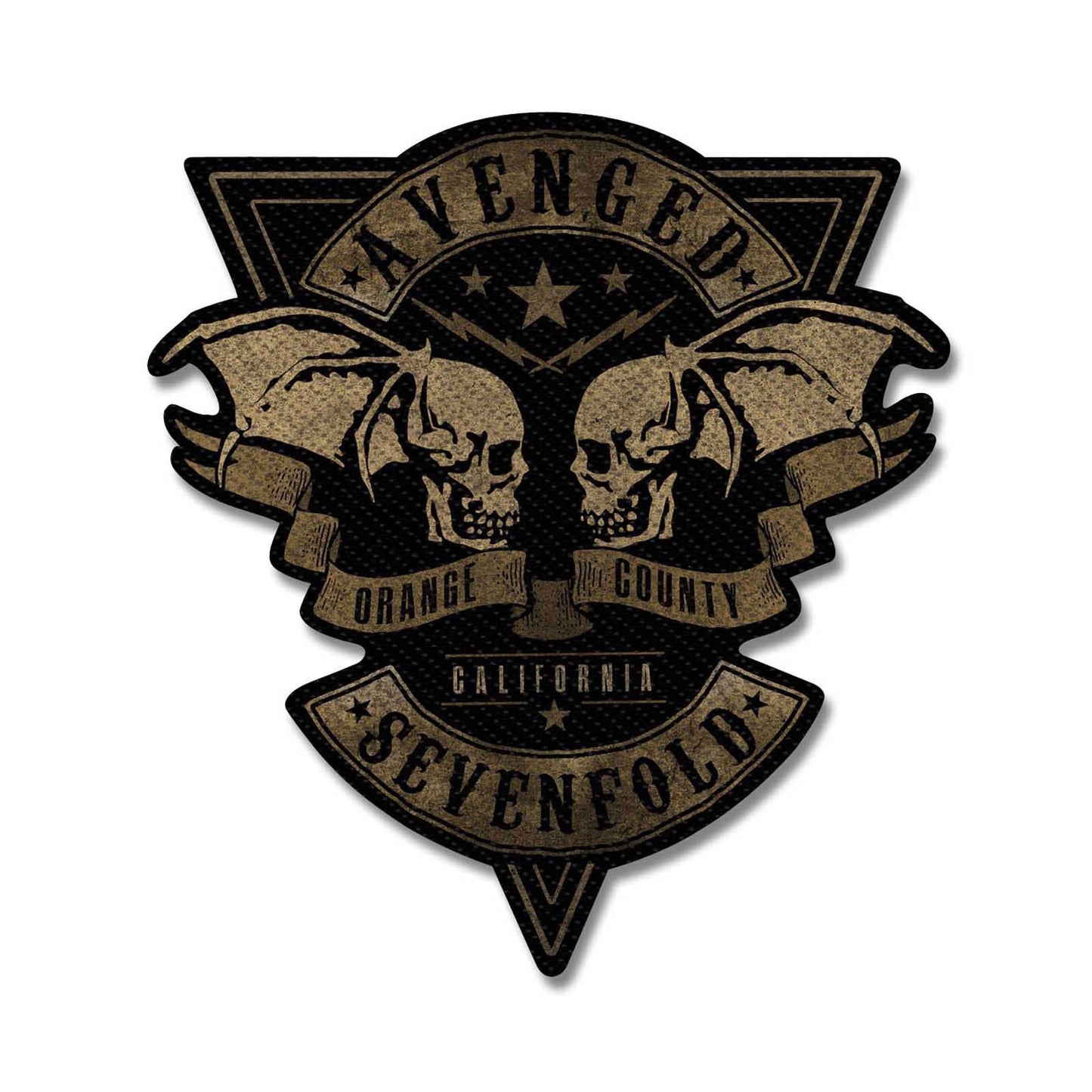 AVENGED SEVENFOLD Orange County Patch - Approx 4x4 Inch - Avenged Sevenfold Embroidered Patch Applique Craft Supply - Officially Licensed