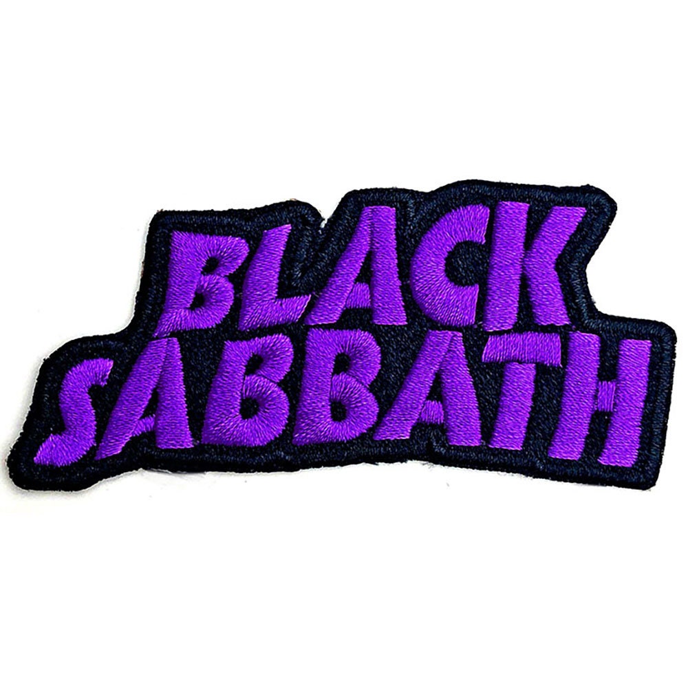 BLACK SABBATH Wavy Logo Patch - Approx 4x2 Inch - Black Sabbath Embroidered Patch Applique Craft Supply - Officially Licensed