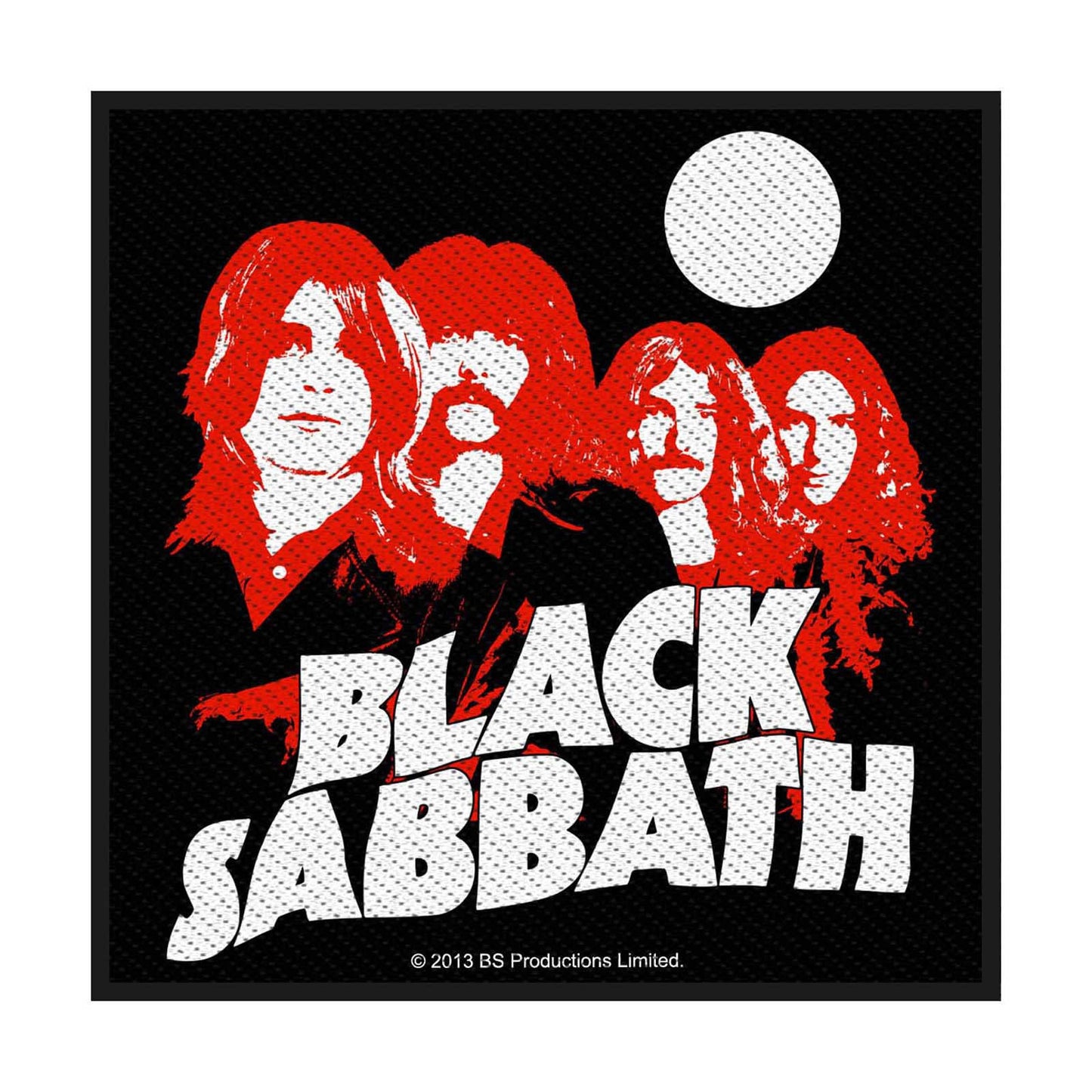 BLACK SABBATH Red Portraits Patch - 4x4 Inch - Black Sabbath Embroidered Patch Applique Craft Supply - Officially Licensed