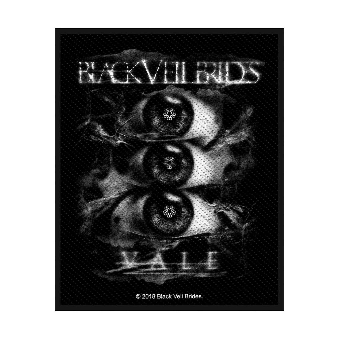 BLACK VEIL BRIDES Vale Patch - 4x3 Inch - Black Veil Brides Embroidered Patch Applique Craft Supply - Officially Licensed