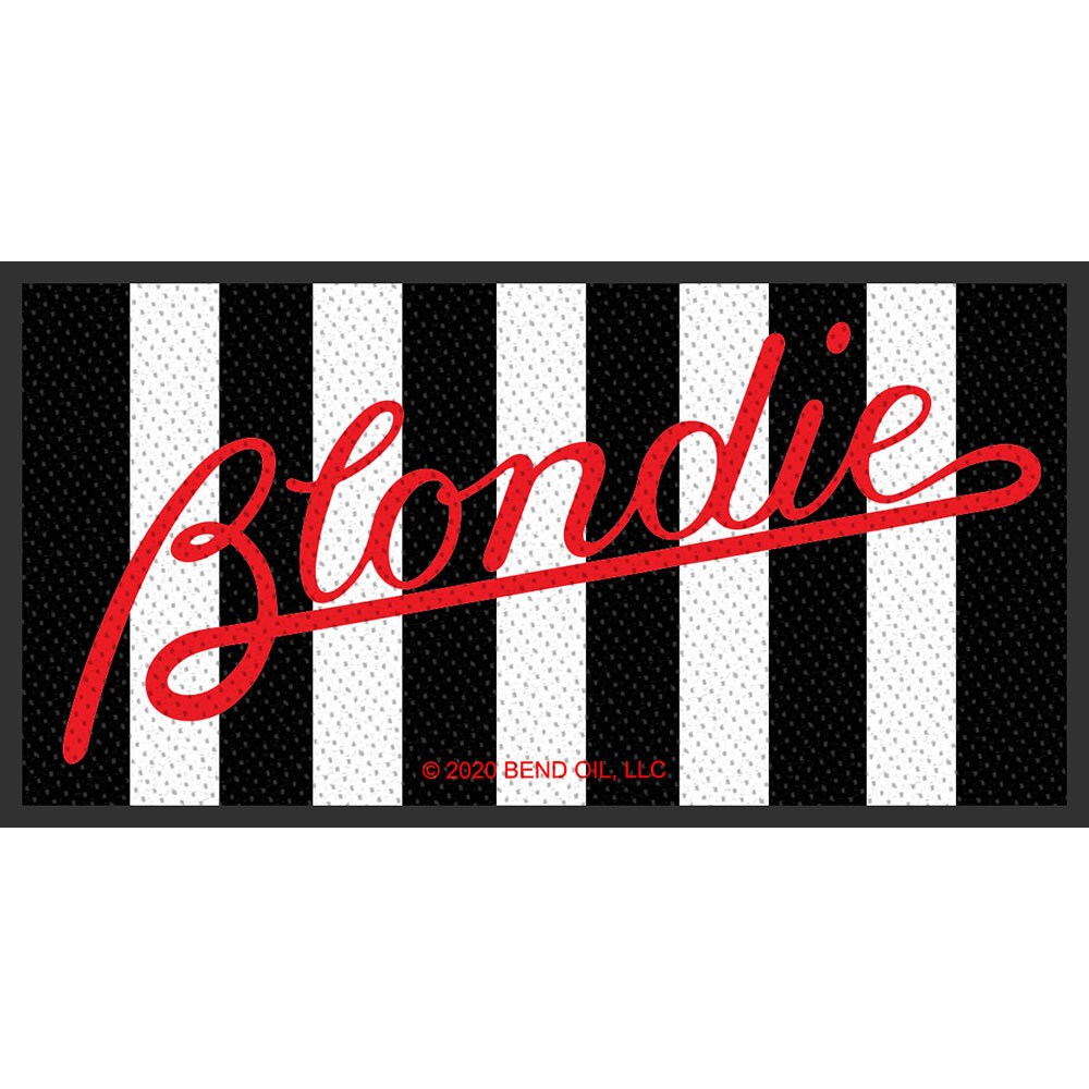 BLONDIE Parallel Lines Patch - 4x2 Inch - Blondie Embroidered Patch Applique Craft Supply - Officially Licensed