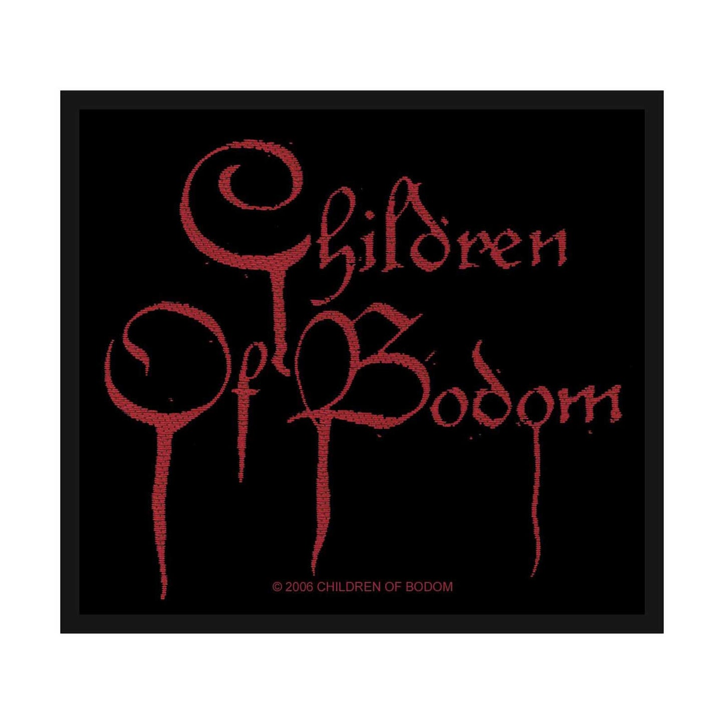 CHILDREN OF BODOM Blood Logo Patch - 4x3 Inch - Children Of Bodom Embroidered Patch Applique Craft Supply - Officially Licensed