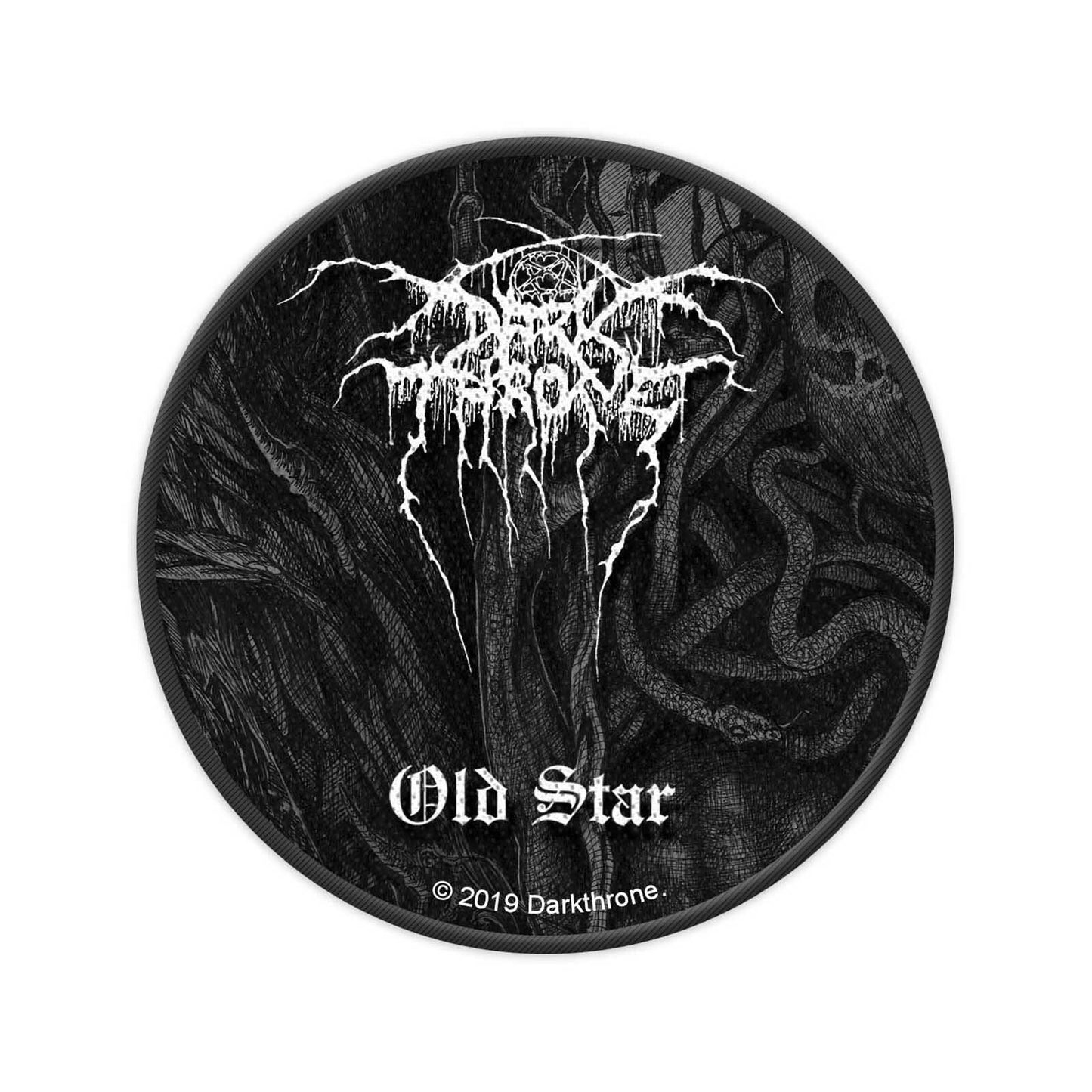 DARKTHRONE Old Star Patch - 3.5 Inch - Norwegian Metal Band Embroidered Patch Applique Craft Supply - Officially Licensed