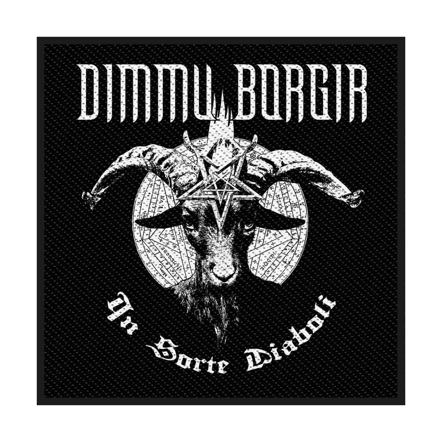 DIMMU BORGIR In Sorte Diaboli Patch - 4x3 Inch - Norwegian Metal Band Embroidered Patch Applique Craft Supply - Officially Licensed