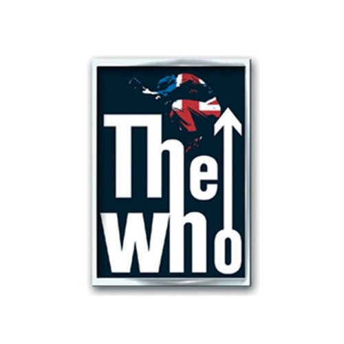 THE WHO Metal Pin Badge - Approx 1 Inch - The Who Leap - Pinback Badge Button Lapel With Butterfly Clutch Attachment