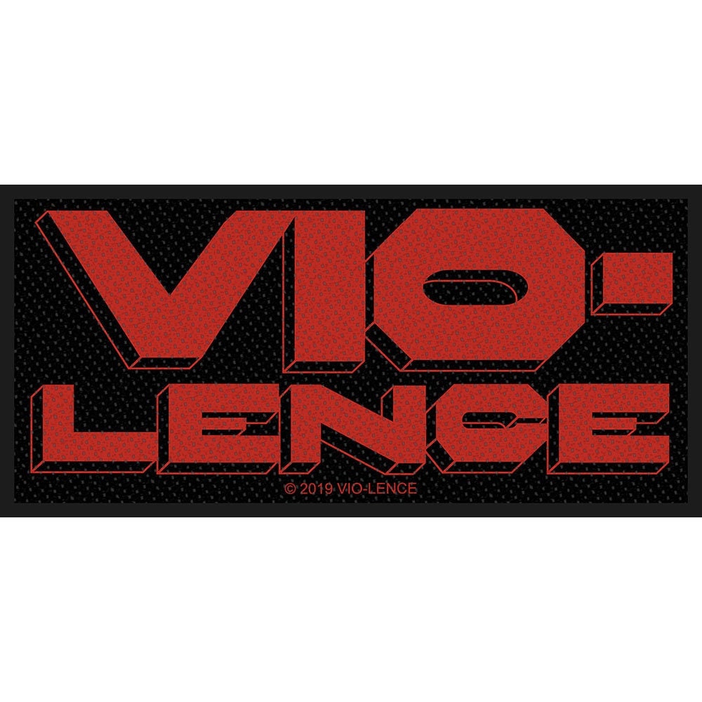 VIO-LENCE Logo Patch - 4x1.75 Inch - Vio-Lence Thrash Metal Band Embroidered Patch Applique Craft Supply - Officially Licensed