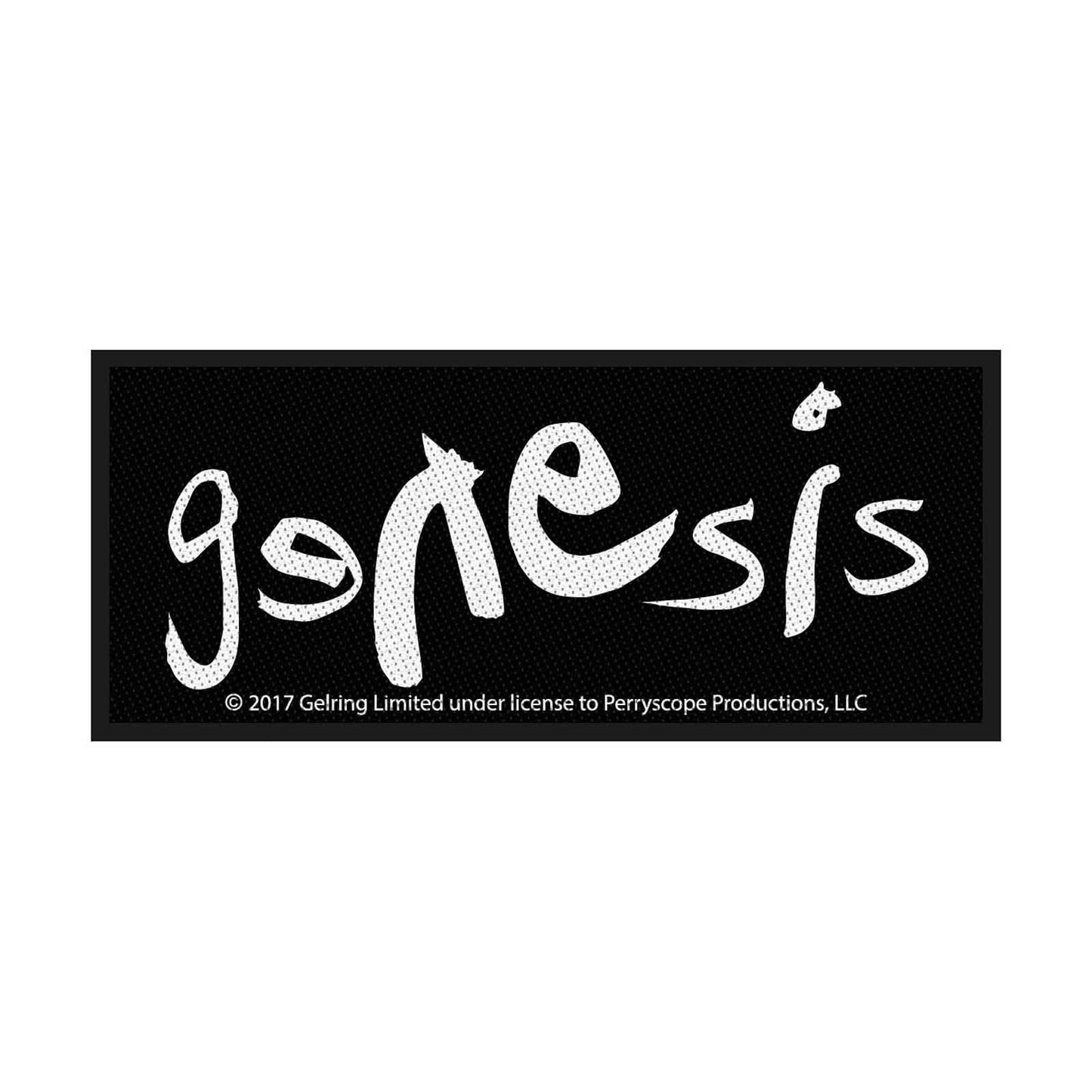 GENESIS Logo Patch - 4x1.75 Inch - English Rock Band Phil Collins Embroidered Patch Applique Craft Supply - Officially Licensed