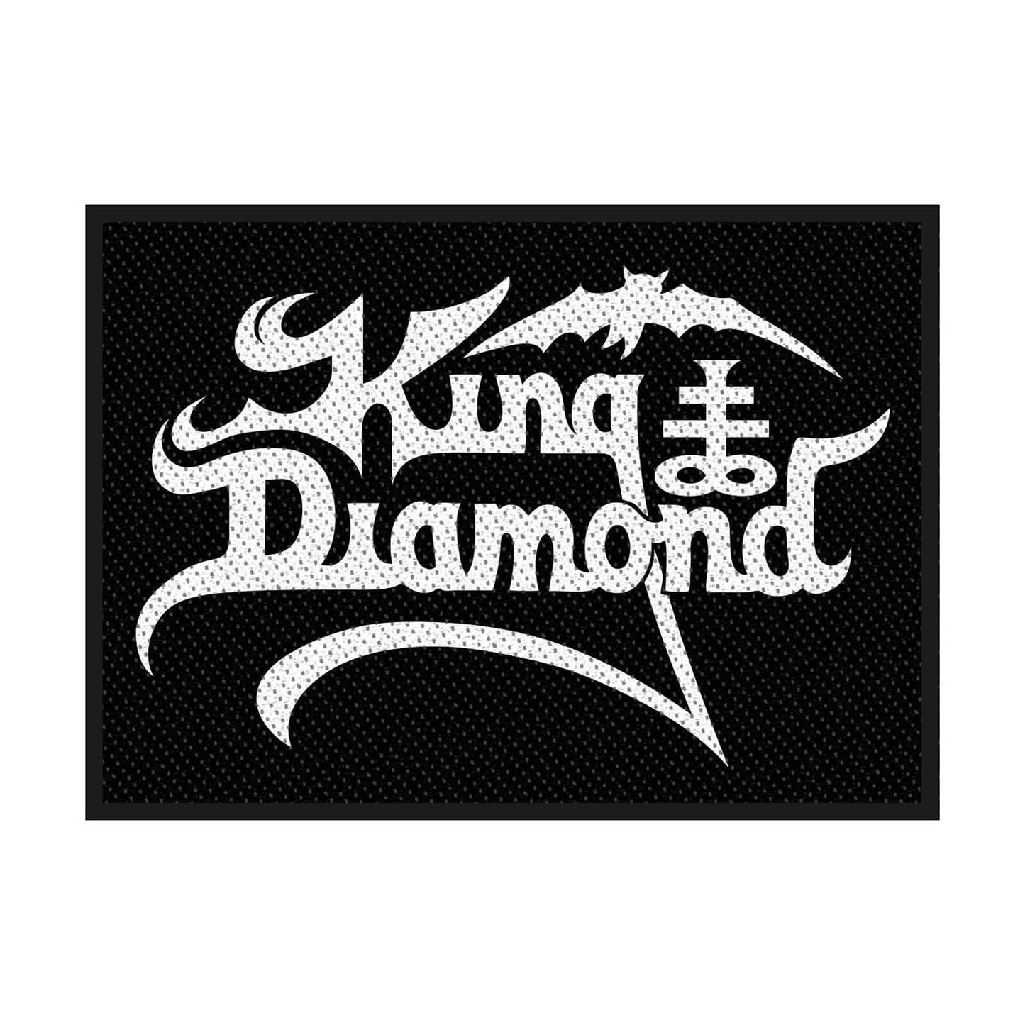 KING DIAMOND Band Logo Patch - 4x2.75 Inch - Danish Heavy Metal Band Embroidered Patch Applique Craft Supply - Officially Licensed