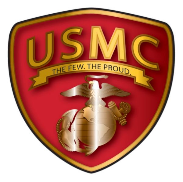 USMC The Few The Proud Vinyl Decal Sticker - 3.75 Inch - United States Marines Clear Decal For Car Truck Window Vehicle Military