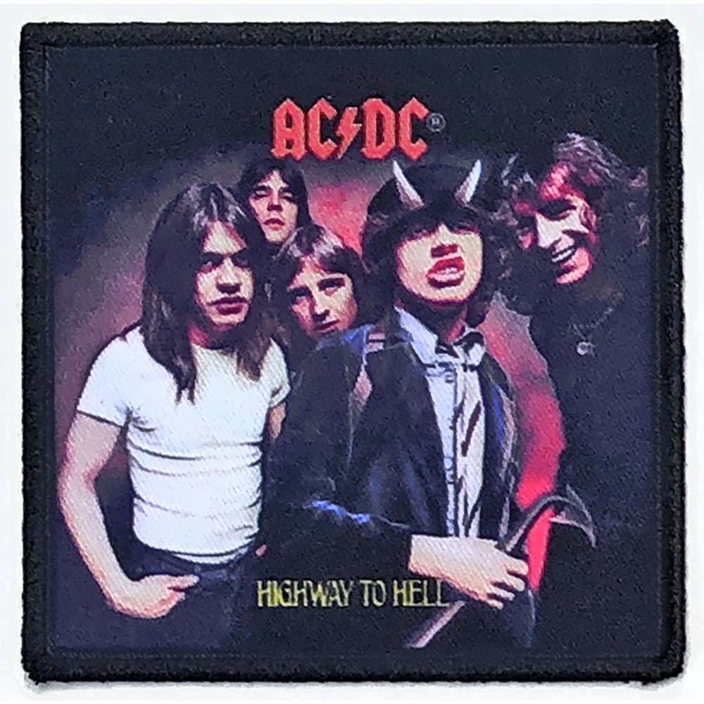 ACDC Highway to Hell Patch - Approx 3.4x3.4 Inch - AC/DC Highway to Hell Album Embroidered Patch Applique Craft Supply - Officially Licensed
