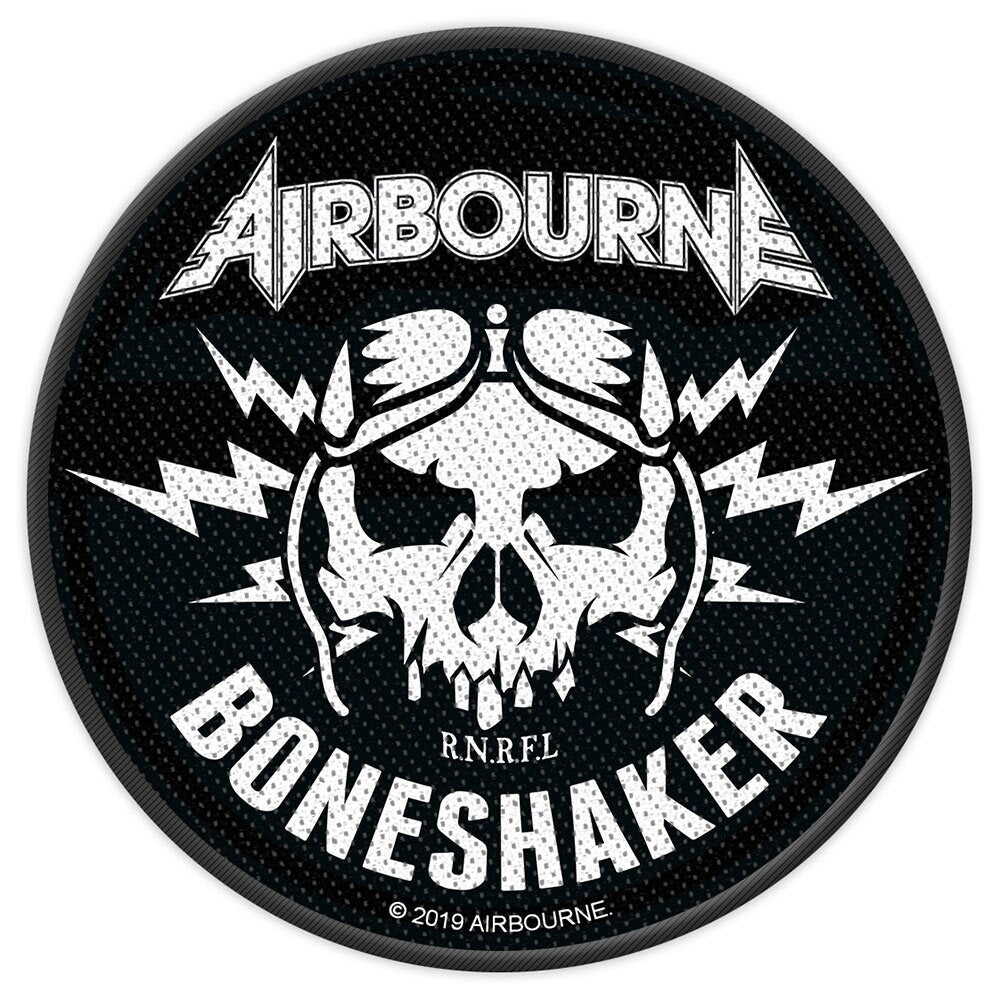 AIRBOURNE BONESHAKER Patch - 4x4 Inch - Airbourne Boneshaker Embroidered Patch Applique Craft Supply - Officially Licensed