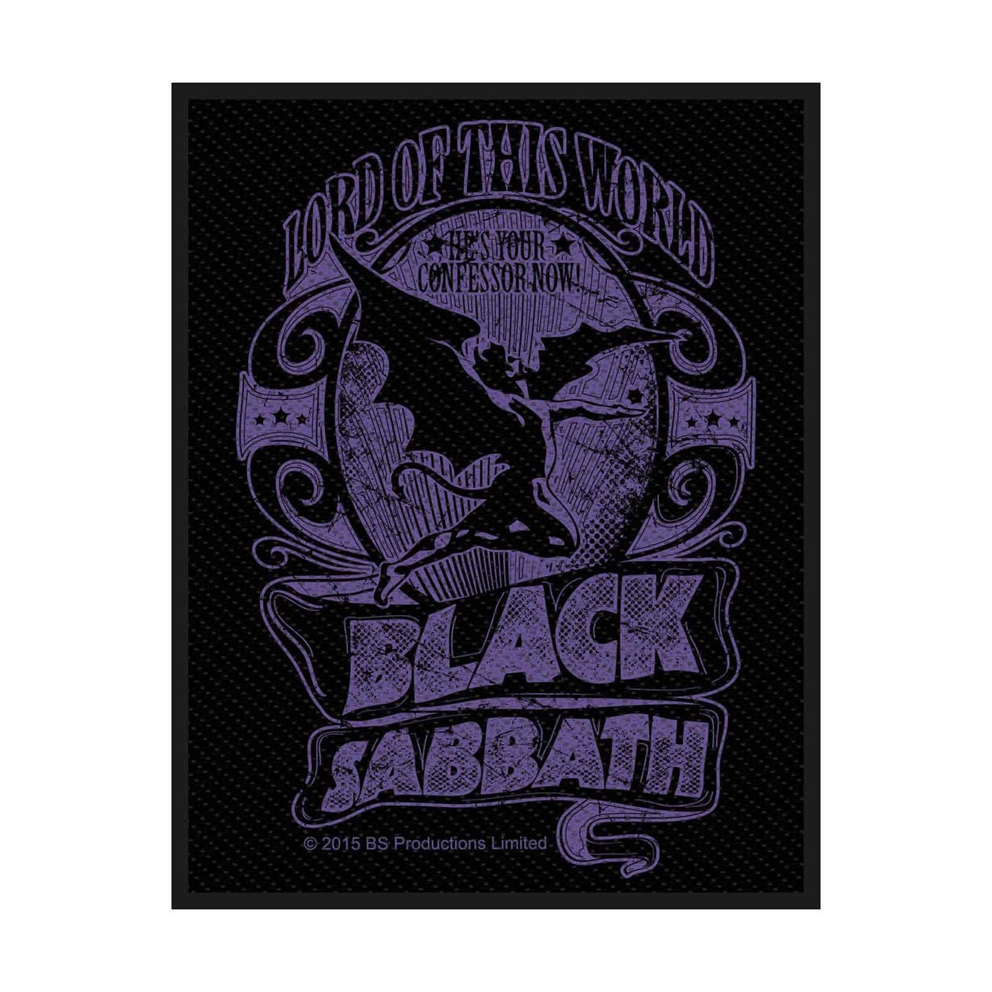 BLACK SABBATH Lord Of This World Patch - 4x3 Inch - Black Sabbath Embroidered Patch Applique Craft Supply - Officially Licensed