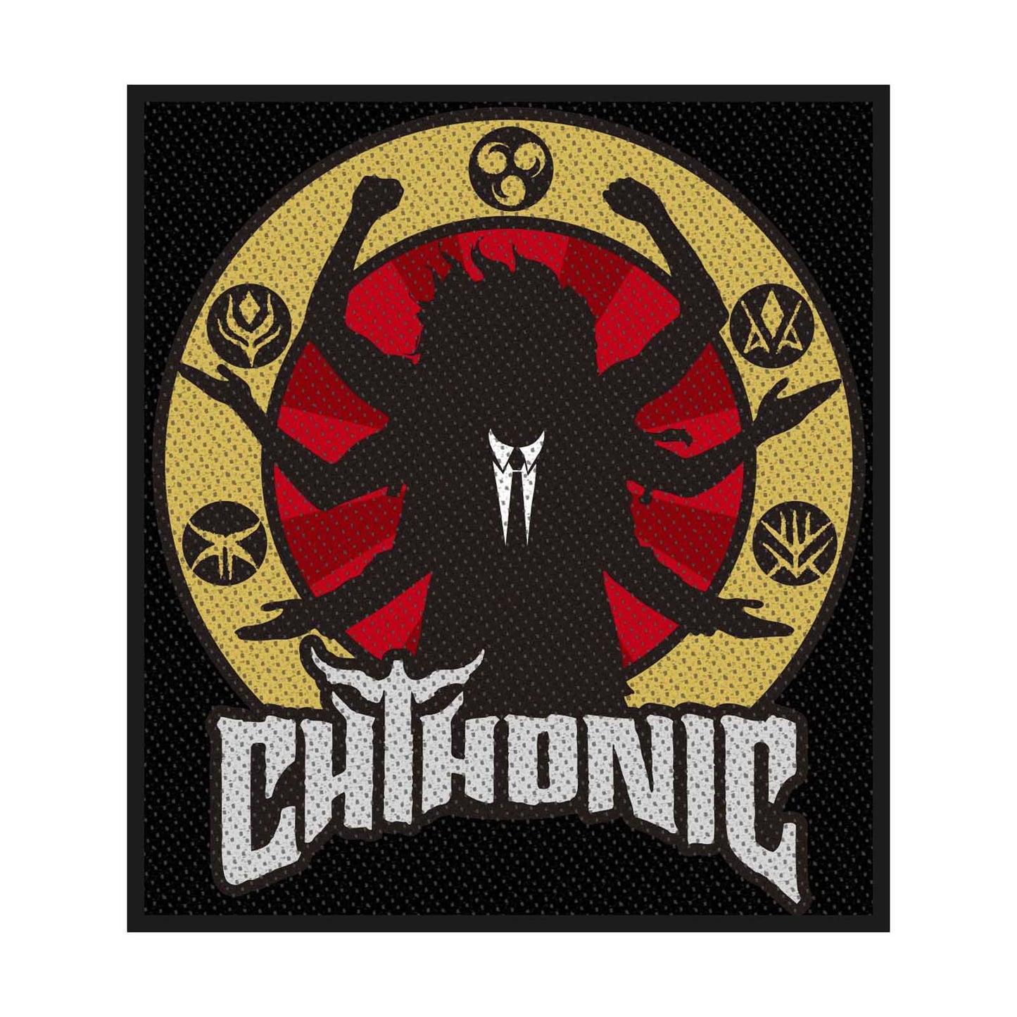 CHTHONIC Deity Patch - 3.5x4 Inch - Chthonic Embroidered Patch Applique Craft Supply - Officially Licensed