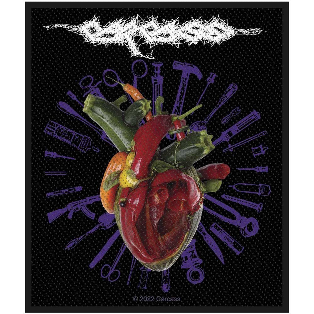 CARCASS Torn Arteries Patch - 3.1x4 Inch - Band Embroidered Patch Applique Craft Supply - Officially Licensed
