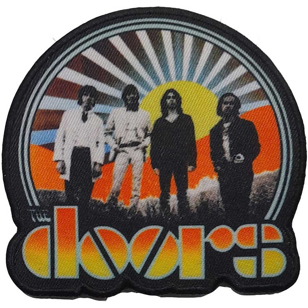 THE DOORS Sunrise Patch - 3.5 Inch - Doors Sunrise Rock Band Jim Morrison Embroidered Patch Applique Craft Supply - Officially Licensed