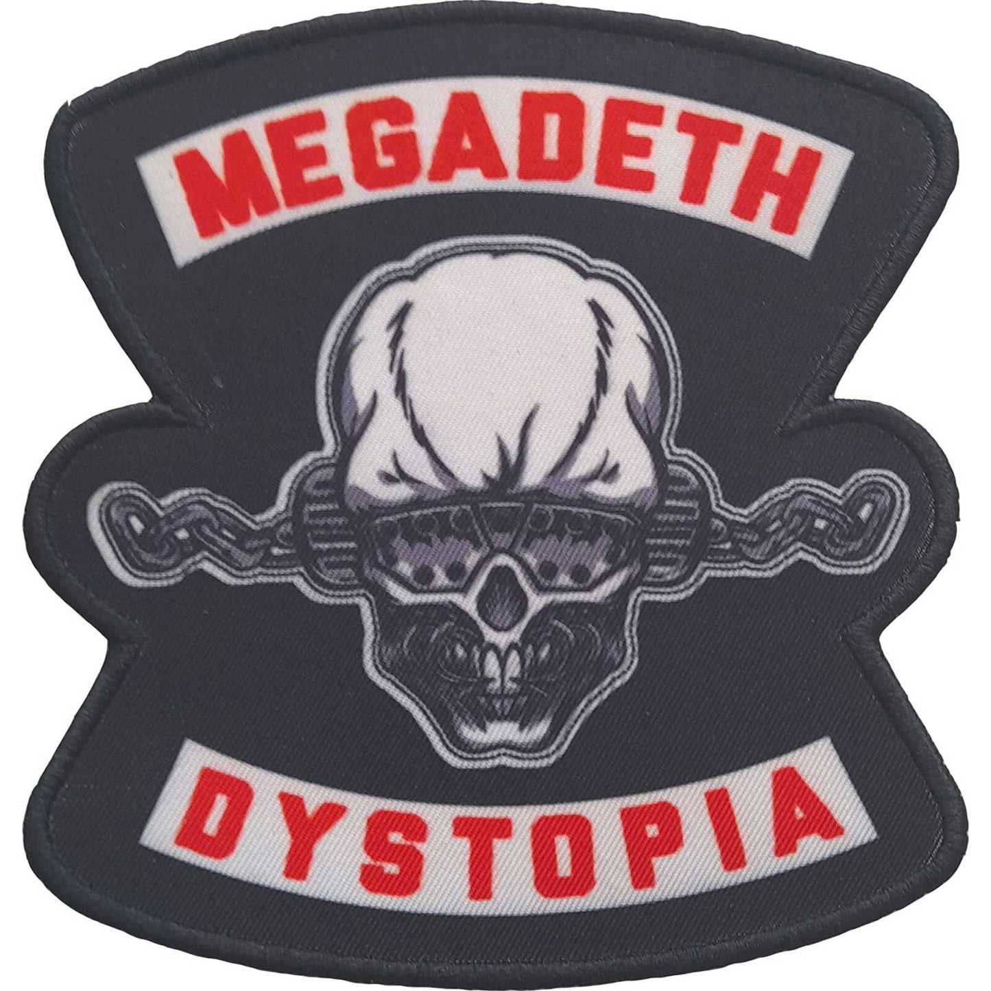 MEGADETH Patch - 3.2x3.5 Inch - Megadeth Dystopia Thrash Metal Band Logo Embroidered Patch Applique Craft Supply - Officially Licensed