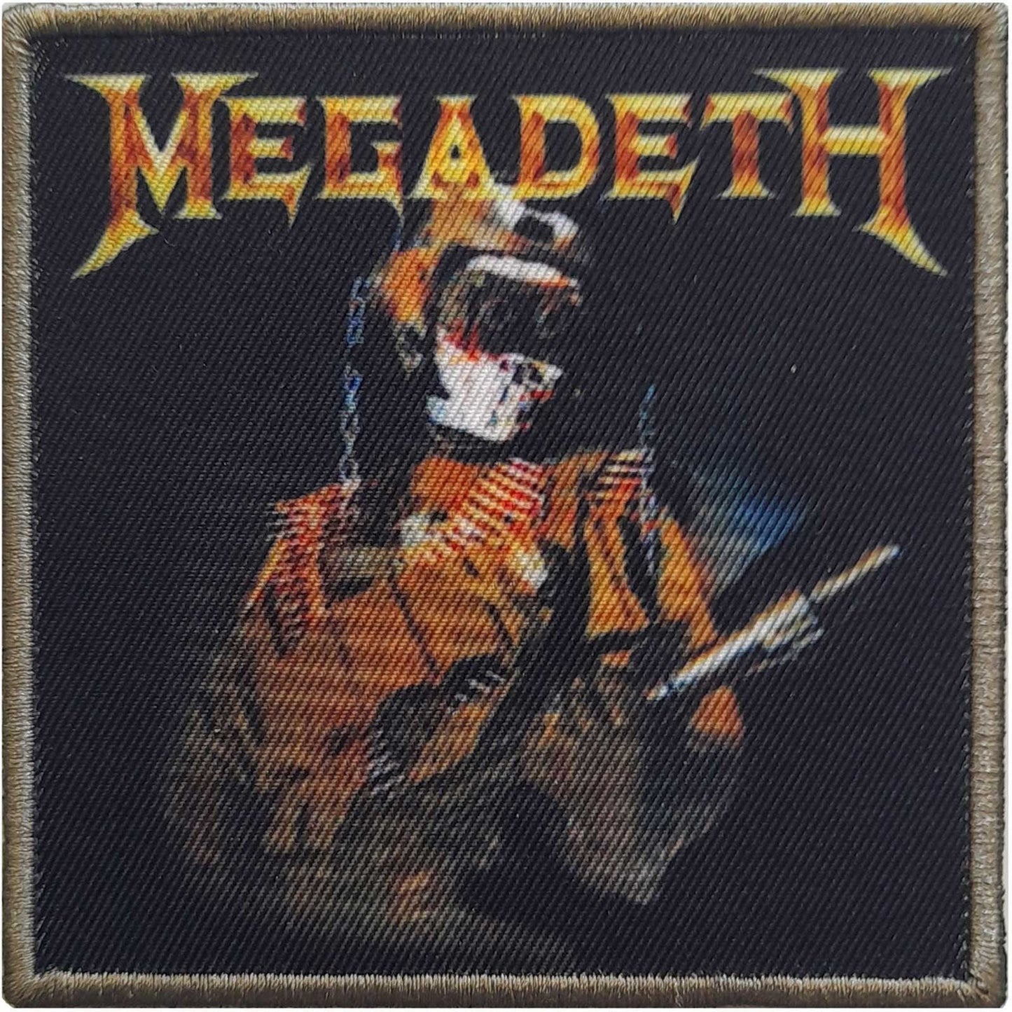 MEGADETH Patch - 3.2x3.2 Inch - Megadeth Trooper Thrash Metal Band Logo Embroidered Patch Applique Craft Supply - Officially Licensed