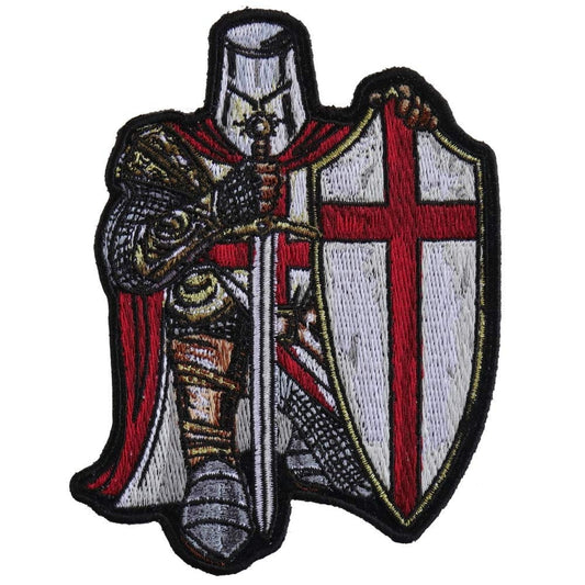 RED CRUSADER KNIGHT Small Embroidered Patch
