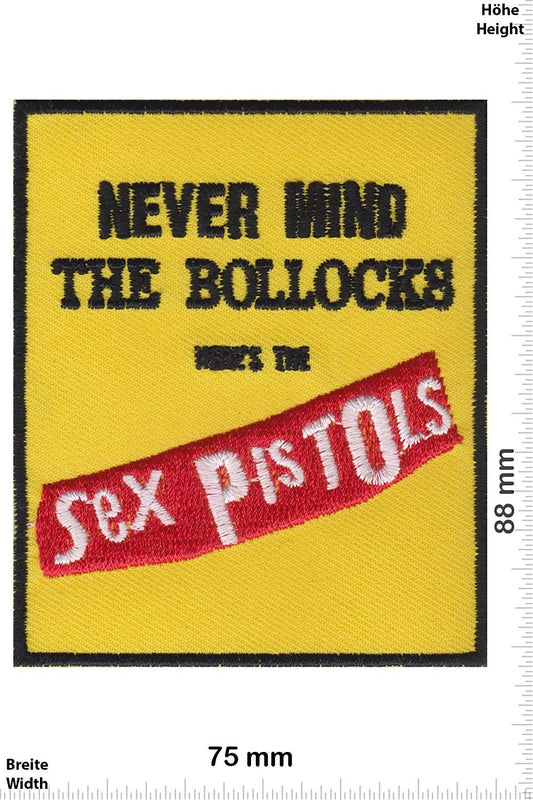 SEX PISTOLS Never Mind the Bollocks Patch - Embroidered Rock Band Patch Applique