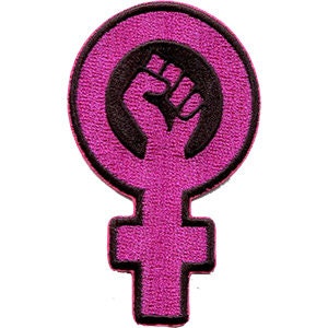Fight for Feminism Equality Patch - Embroidered Patch Applique - LGBTQ Human Rights Rainbow Gay