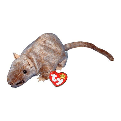 TIPTOE the Mouse Ty Beanie Baby Retired Beanbag Plush - New with Tags