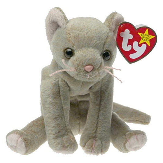 SCAT The Cat Ty Beanie Baby Retired Beanbag Plush - New with Tags