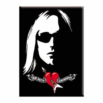 TOM PETTY Stencil Logo Magnet - 2.5x3.5 Inch - Magnet for Refrigerators and Lockers - Tom Petty Rock Band Craft Supply(Fridge Magnet)