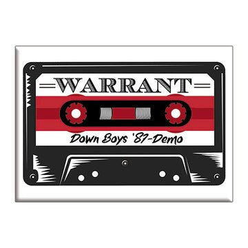 WARRANT Demo Cassette Magnet - 2.5x3.5 Inch - Magnet for Refrigerators and Lockers - Rock Band Craft Supply(Fridge Magnet)