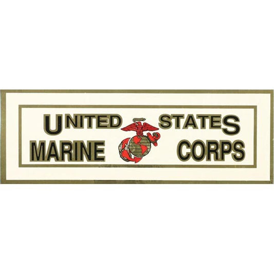 United States Marine Corps Vinyl Decal Sticker - 8.5x3 Inch - United States Marines USMC Military Decal Bumper Sticker Car Truck Window