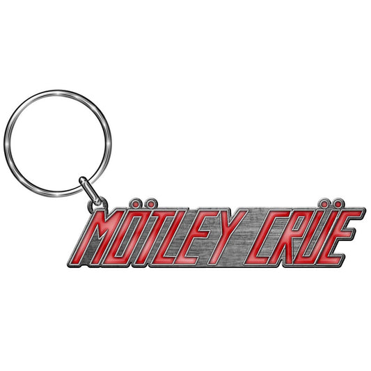 MOTLEY CRUE Metal Keychain - Motley Crue Heavy Metal Band Logo - Rock Band Keyring Keyfob