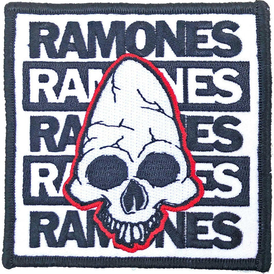 RAMONES Pinhead Patch - Approx 3.5x3.5 Inch - Ramones Punk Rock Band Embroidered Patch Applique Craft Supply - Officially Licensed