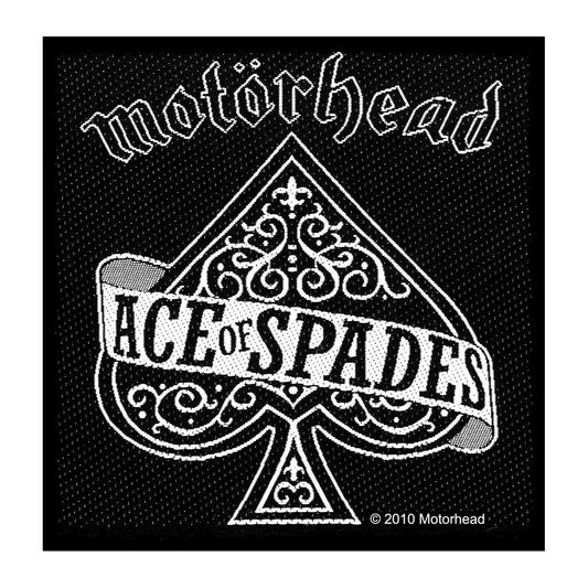 MOTORHEAD Patch - 4x4 Inch - Motorhead Ace Of Spades Album Rock Band Logo Embroidered Patch Applique Craft Supply - Officially Licensed