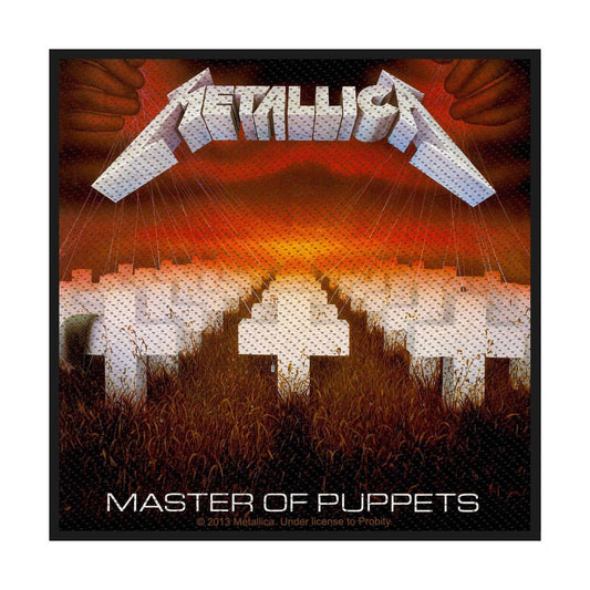 METALLICA Patch - 4x4 Inch - Metallica Master of Puppets Album Heavy Metal Band Embroidered Patch Applique - Officially Licensed