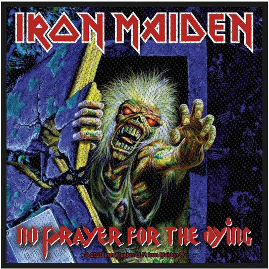 IRON MAIDEN No Prayer For the Dying Patch - 4x4 Inch - Heavy Metal Band Album Embroidered Patch Applique Craft Supply - Officially Licensed