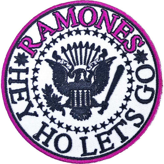 RAMONES Hey Ho Patch - 3.2 Inch - Ramones Punk Rock Band Hey Ho Let's Go V. 1 Embroidered Patch Applique Craft Supply - Officially Licensed
