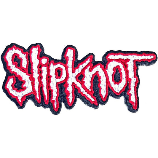 SLIPKNOT Logo Patch - 4x2 Inch - Slipknot Red Border Heavy Metal Band Logo Embroidered Patch Applique Craft Supply - Officially Licensed