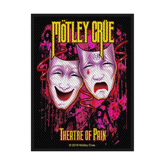 MOTLEY CRUE Theatre of Pain Patch - 3x4 Inch - Heavy Metal Band Embroidered Patch Applique Craft Supply - Officially Licensed